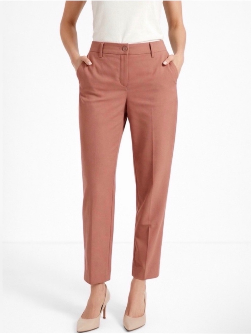 NWT wildfang the empower taped trouser rose brown Size 14